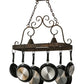 2nd Ave Lighting Elana 32" Long 2 LT Pot Rack in Gilded Tobacco Finish