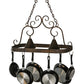 2nd Ave Lighting Elana 32" Long 2 LT Pot Rack in Gilded Tobacco Finish