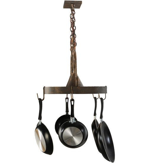2nd Ave Lighting Elana 32" Long 2 LT Pot Rack in Gilded Tobacco Finish