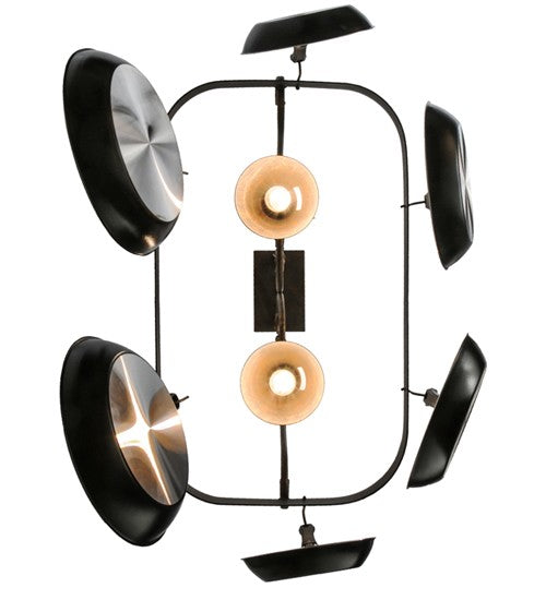 2nd Ave Lighting Elana 32" Long 2 LT Pot Rack in Gilded Tobacco Finish