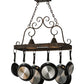 2nd Ave Lighting Elana 32" Long 2 LT Pot Rack in Gilded Tobacco Finish