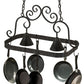 2nd Ave Lighting Elana 32" Long 2 Light Pot Rack in Antique Iron Gate Finish
