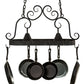 2nd Ave Lighting Elana 32" Long 2 Light Pot Rack in Antique Iron Gate Finish