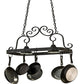 2nd Ave Lighting Elana 32" Long 2 Light Pot Rack in Antique Iron Gate Finish