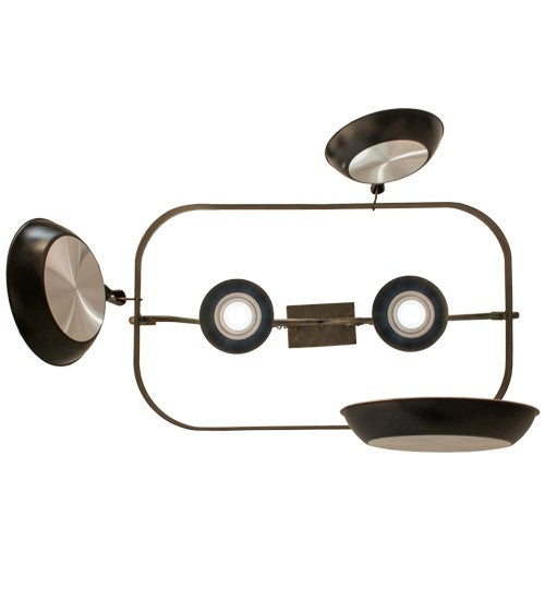 2nd Ave Lighting Elana 32" Long 2 Light Pot Rack in French Bronze