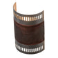 2nd Ave Lighting Elements 8" Wall Sconce With Nickel Acid Burnt Copper Finish