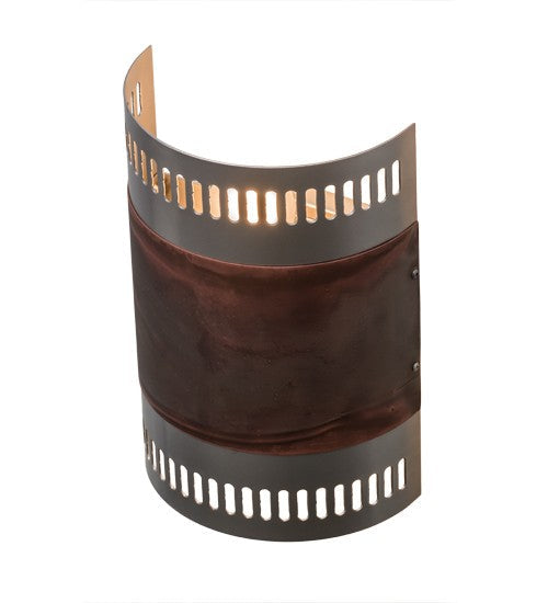 2nd Ave Lighting Elements 8" Wall Sconce With Nickel Acid Burnt Copper Finish