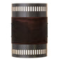 2nd Ave Lighting Elements 8" Wall Sconce With Nickel Acid Burnt Copper Finish