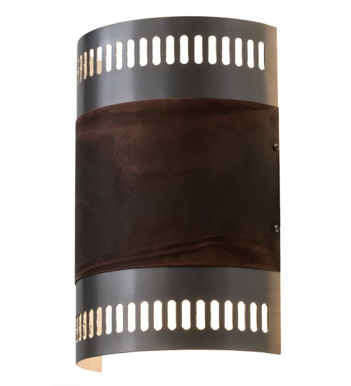 2nd Ave Lighting Elements 8" Wall Sconce With Nickel Acid Burnt Copper Finish