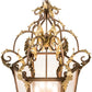 2nd Ave Lighting Elisa 25" Wide 8 Light Pendant in Light Tobacco and Antique Gold Finish