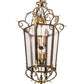 2nd Ave Lighting Elisa 35" Pendant in Light Tobacco and Antique Gold Finish