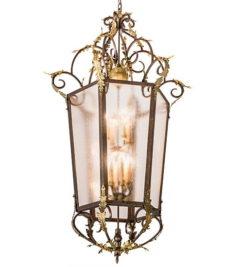 2nd Ave Lighting Elisa 35" Pendant in Light Tobacco and Antique Gold Finish
