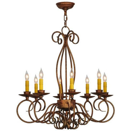 2nd Ave Lighting Elisha 26" Wide 8 LT Chandelier in Autumn Leaf Finish