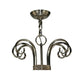 2nd Ave Lighting Elon 34.5" Wide 6 Light Chandelier in Brushed Nickel Finish