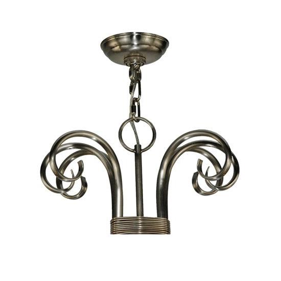 2nd Ave Lighting Elon 34.5" Wide 6 Light Chandelier in Brushed Nickel Finish