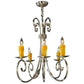 2nd Ave Lighting Elon 34.5" Wide 6 Light Chandelier in Brushed Nickel Finish