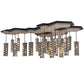2nd Ave Lighting Emmentaler 57.5" Long 25 Light Oblong Pendant in Anodized Silver Finish