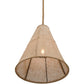 2nd Ave Lighting Empire 24" Wide Textrene Pendant With Satin Black Finish