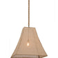 2nd Ave Lighting Empire 28" Square Bell Textrene Pendant With Solar Black Finish