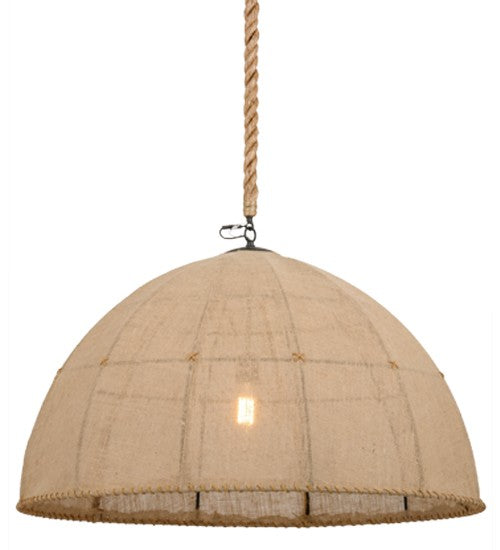 2nd Ave Lighting Empire 36" Dome Textrene Pendant in Timeless Bronze