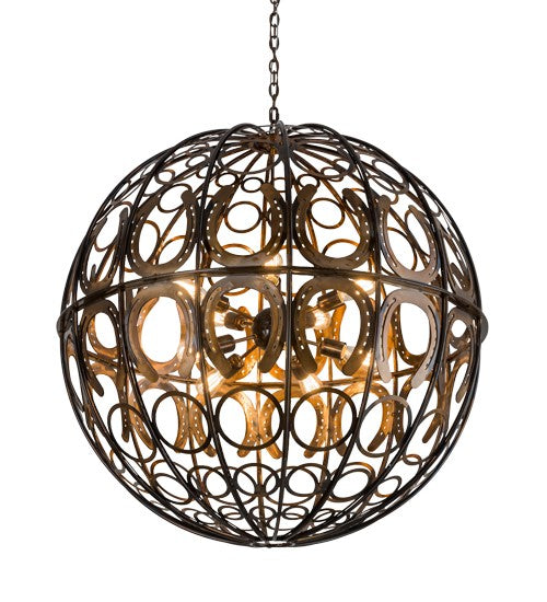 2nd Ave Lighting Equestriana 42" Pendant in Dark Burnished Transparent Copper Finish