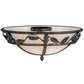 2nd Ave Lighting Estelle 18" Wide Flushmount in Smoke Finish