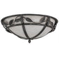 2nd Ave Lighting Estelle 18" Wide Flushmount in Smoke Finish