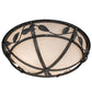 2nd Ave Lighting Estelle 18" Wide Flushmount in Smoke Finish