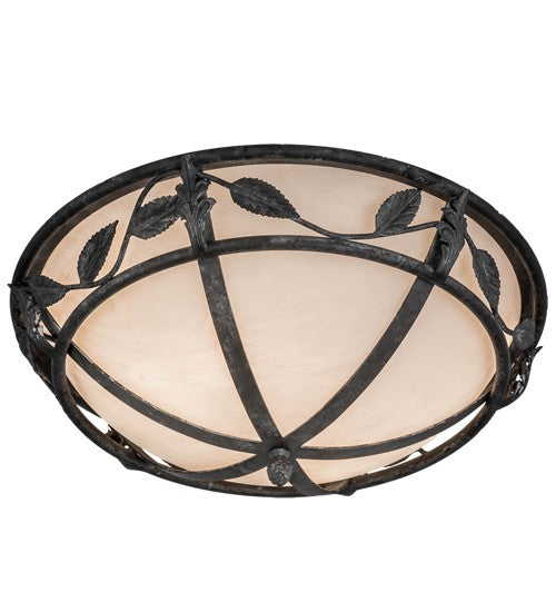 2nd Ave Lighting Estelle 18" Wide Flushmount in Smoke Finish