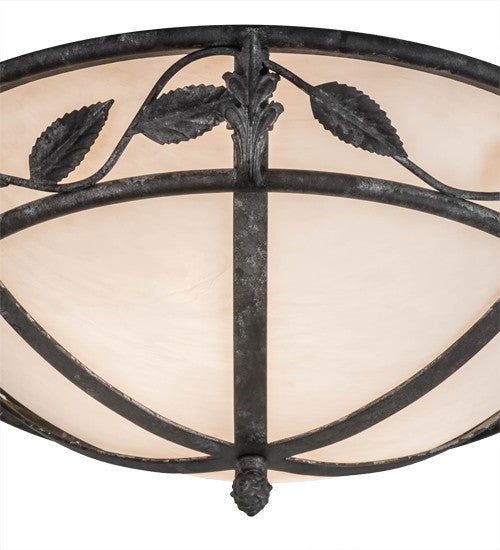 2nd Ave Lighting Estelle 18" Wide Flushmount in Smoke Finish