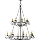 2nd Ave Lighting Estrella 45" Wide 16 LT Two Tier Chandelier in Antique Iron Gate Finish