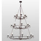 2nd Ave Lighting Estrella 60" Wide 24 LT Three Tier Chandelier in Mahogany Bronze