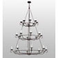 2nd Ave Lighting Estrella 60" Wide 24 LT Three Tier Chandelier in Mahogany Bronze