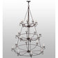 2nd Ave Lighting Estrella 60" Wide 24 LT Three Tier Chandelier in Mahogany Bronze