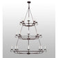 2nd Ave Lighting Estrella 60" Wide 24 LT Three Tier Chandelier in Mahogany Bronze