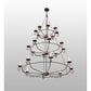 2nd Ave Lighting Estrella 60" Wide 24 LT Three Tier Chandelier in Mahogany Bronze