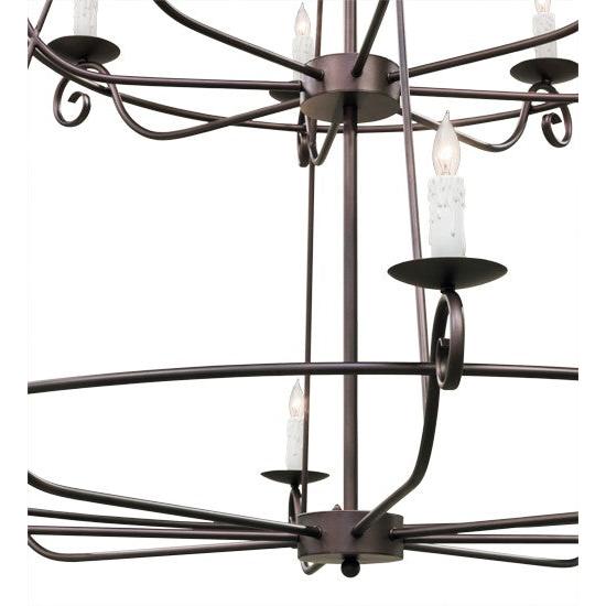 2nd Ave Lighting Estrella 60" Wide 24 LT Three Tier Chandelier in Mahogany Bronze