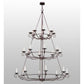 2nd Ave Lighting Estrella 60" Wide 24 LT Three Tier Chandelier in Mahogany Bronze