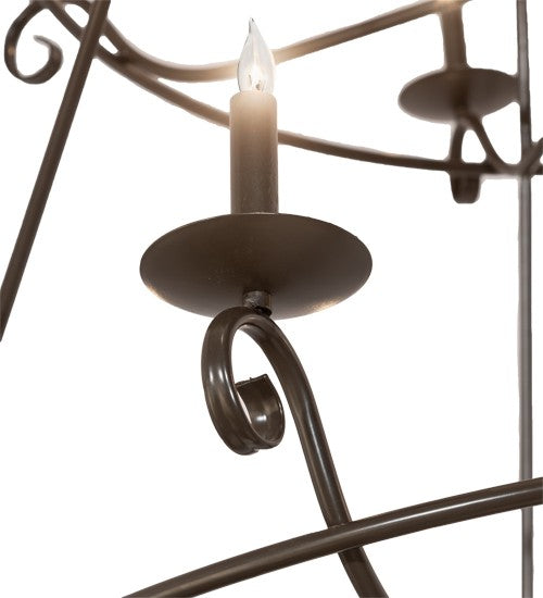 2nd Ave Lighting Estrella 60" Wide 24 Light Three Tier Chandelier in Timeless Bronze Finish