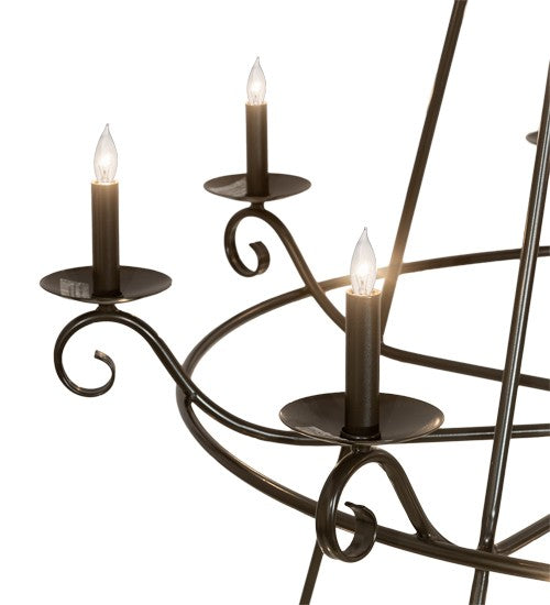 2nd Ave Lighting Estrella 60" Wide 24 Light Three Tier Chandelier in Timeless Bronze Finish