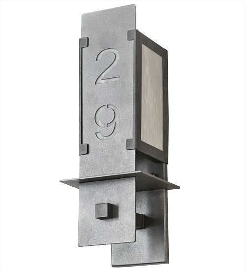 2nd Ave Lighting Estructura 6.5" Wall Sconce in Pewter Finish