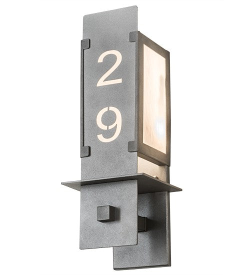 2nd Ave Lighting Estructura 6.5" Wall Sconce in Pewter Finish