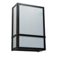 2nd Ave Lighting Ethan 8" Wall Sconce in Blackwash Finish