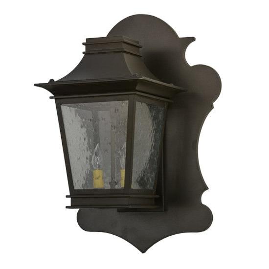 2nd Ave Lighting Fanucchi 18" Wide Lantern Wall Sconce in Timeless Bronze