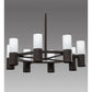 2nd Ave Lighting Farmington 60" Wide 8 LT Chandelier in Cafe Noir Finish