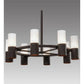 2nd Ave Lighting Farmington 60" Wide 8 LT Chandelier in Cafe Noir Finish