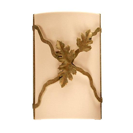 2nd Ave Lighting Fauna 8" Wide Wall Sconce With Autumn Leaf Finish