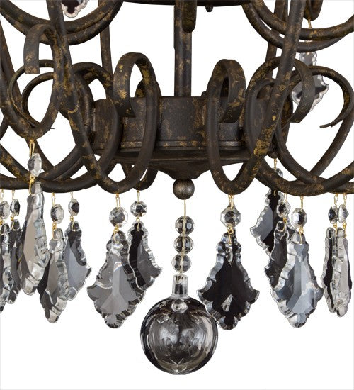 2nd Ave Lighting Felicia 51" Chandelier in Tarnished Aztec Gold Finish
