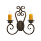 2nd Ave Lighting Fernando 17" Wide 2 LT Wall Sconce in Gilded Tobacco Finish