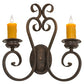 2nd Ave Lighting Fernando 17" Wide 2 LT Wall Sconce in Gilded Tobacco Finish